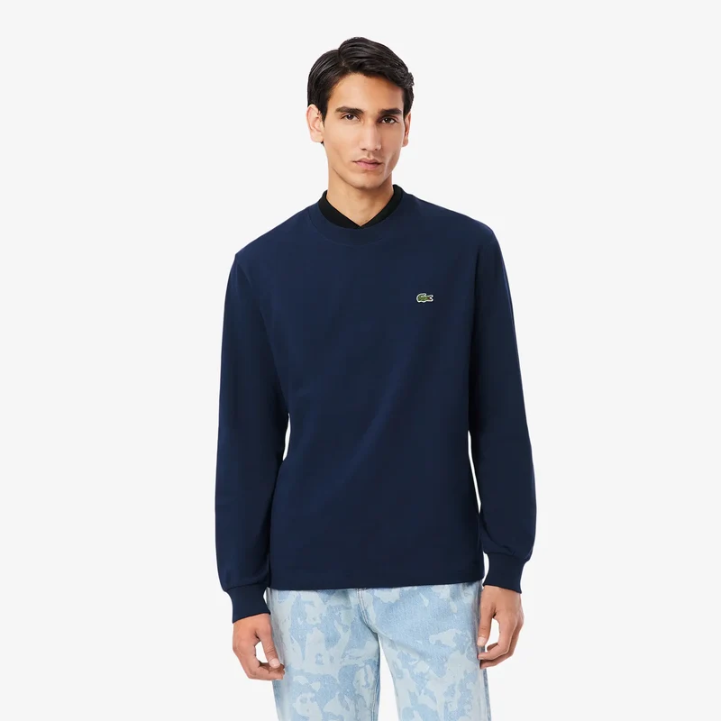 Lacoste Sport Cotton Longsleeve Shirt Navy
