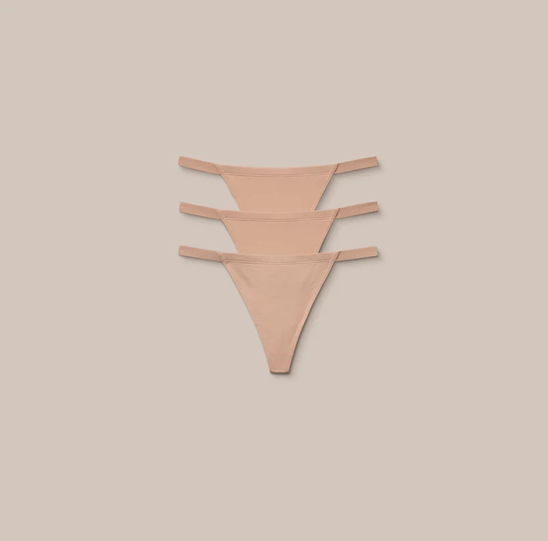 Basic G-Strings (3-Pack) - Honingkleurig