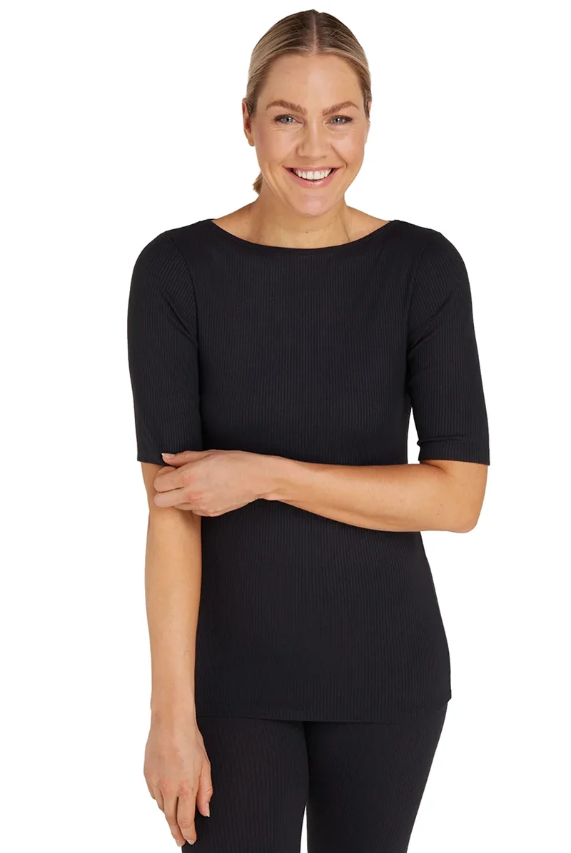 Ten Cate Thermo Rib dames T-shirt 3/4e mouw
