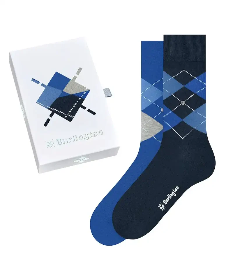 Burlington 2-paar heren sokken - Cadeau verpakking - Gift Box