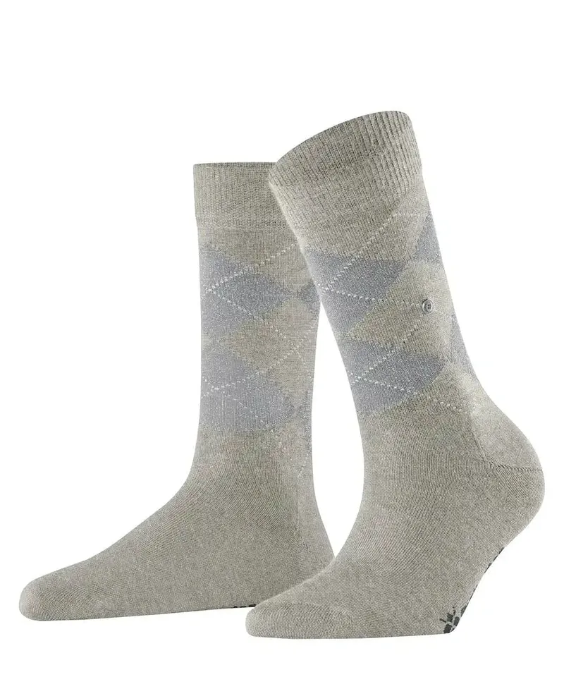 Burlington Wollen dames Lurex glitter sokken - Marylebone