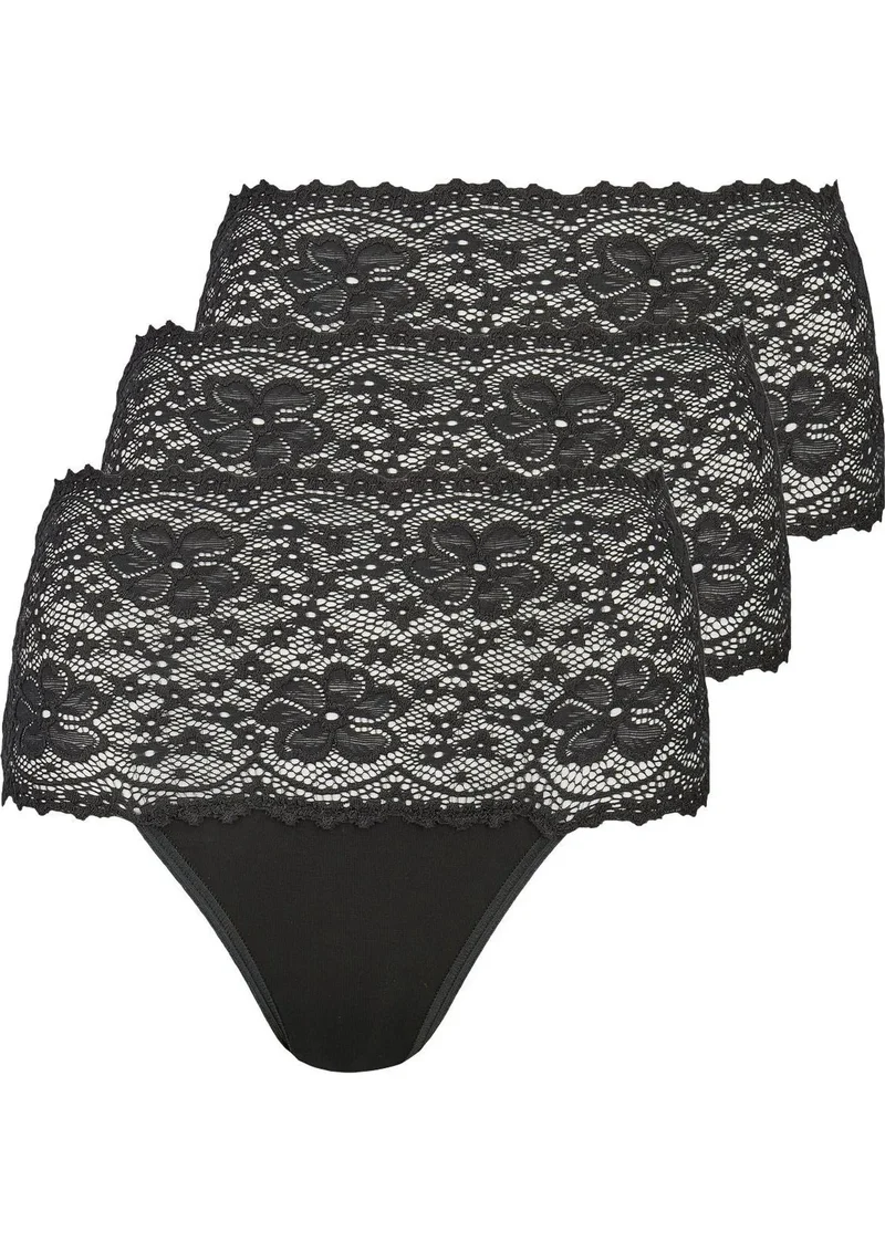 Nina von C 3- pack - dames taille slip kant - Biologisch katoen