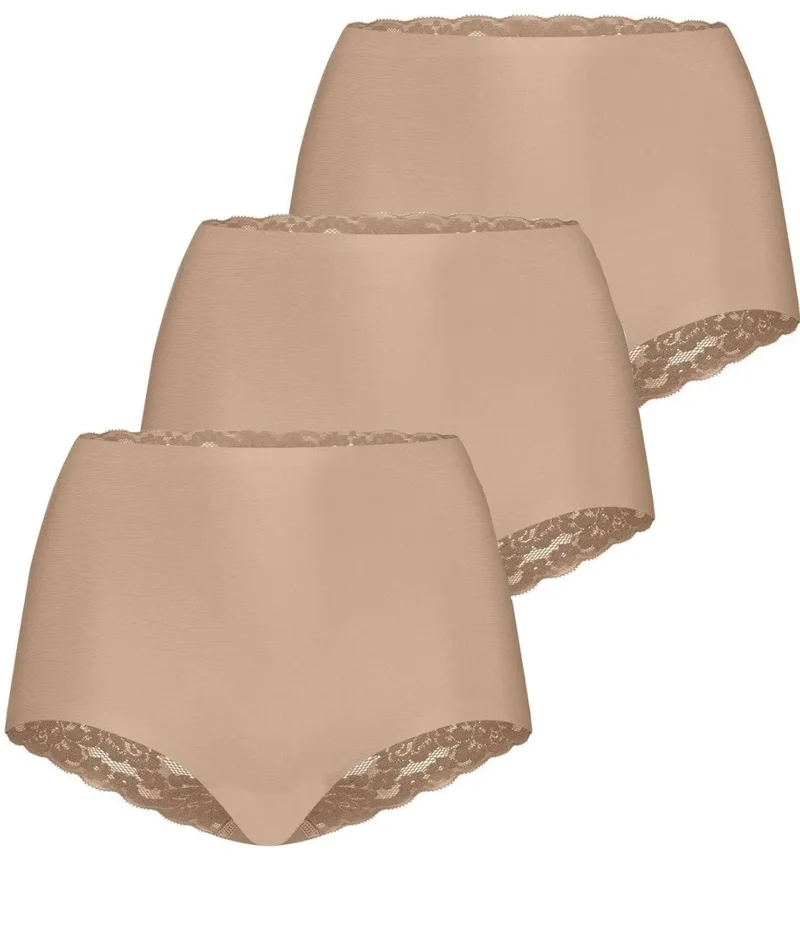 Ten Cate 3-pack secrets kanten high waist slip - 31758