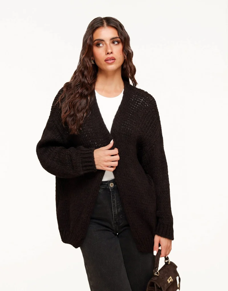 Donkerbruine Wollen - Vest