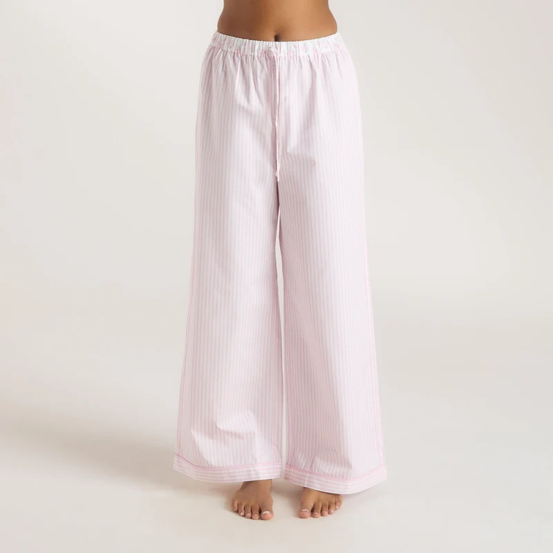 Bloom & Stripe Pyjamabroek - Roze