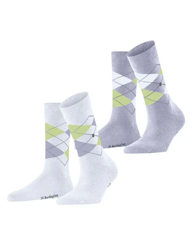 Burlington 2-paar Everyday dames sokken - Argyle