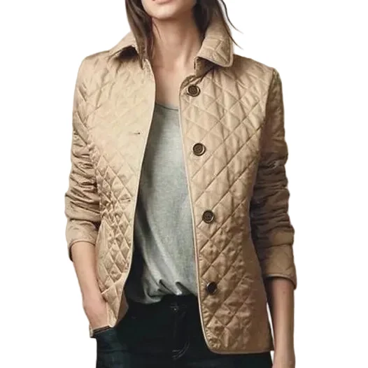 Damesjack Gewatteerd Casual Stijl