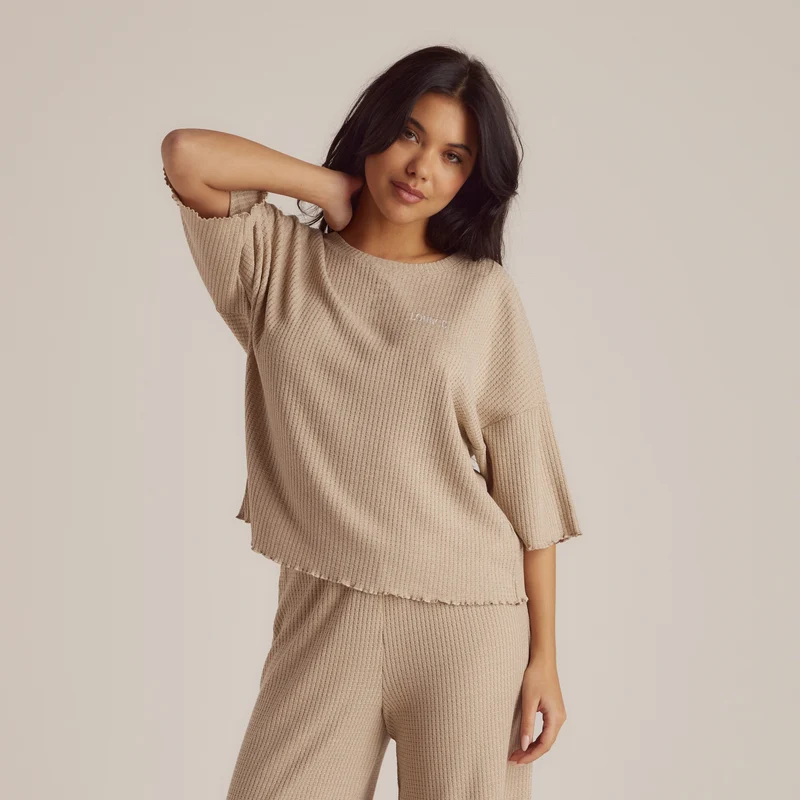 Soft Waffle Pyjama Top - Nerts