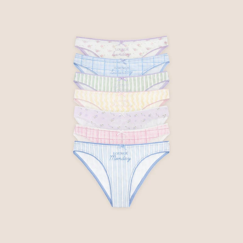 Days of the Week Slip (7-pack) - Multicolour Print