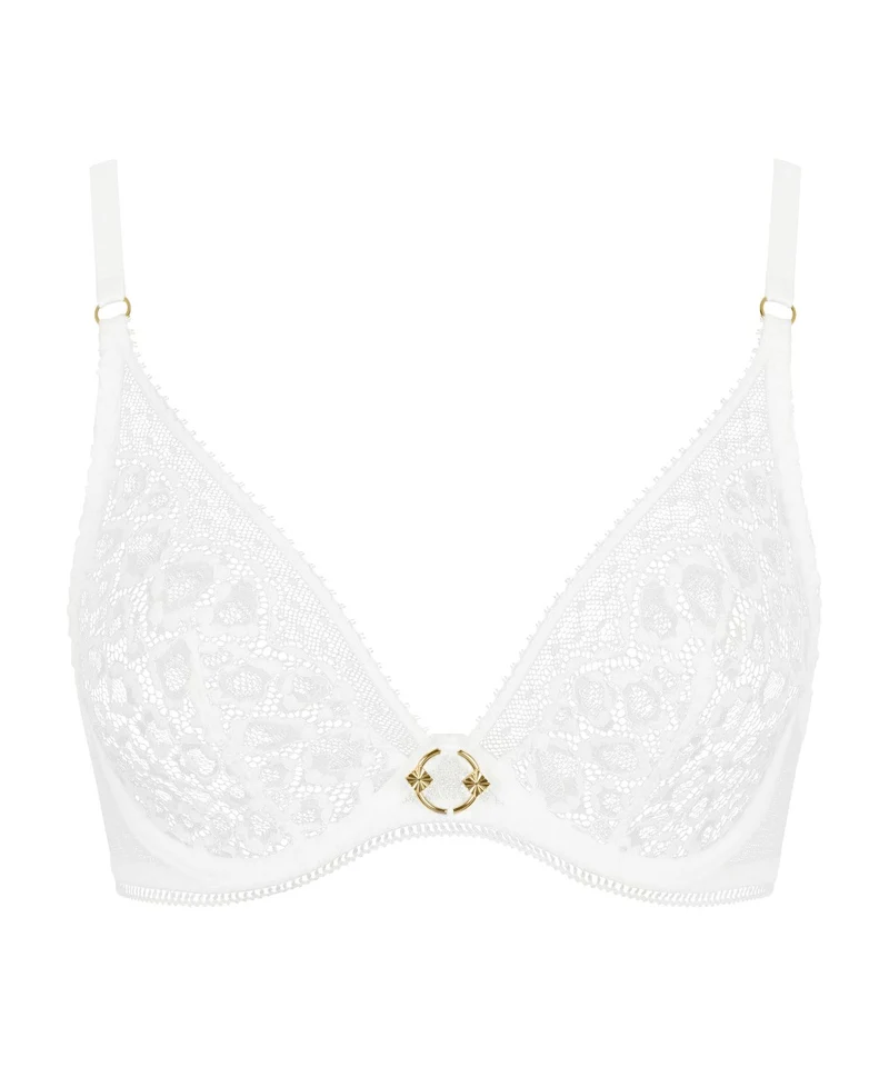 Illusion Fauve Soutien-gorge Triangle avec armatures White
