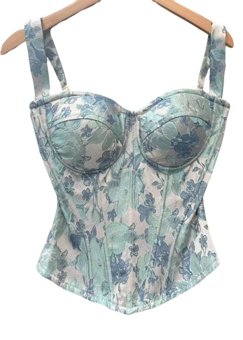 Dames Cami-Top Visgraatstijl Zomer