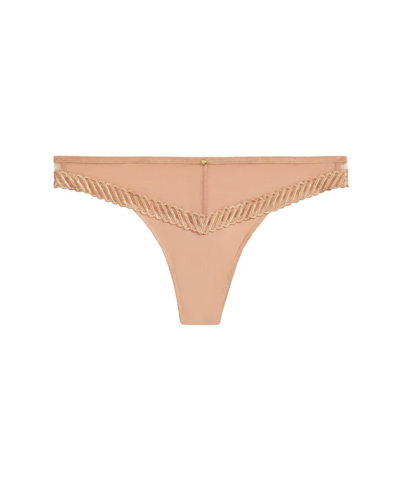 Sheer Emotion Tanga Sand