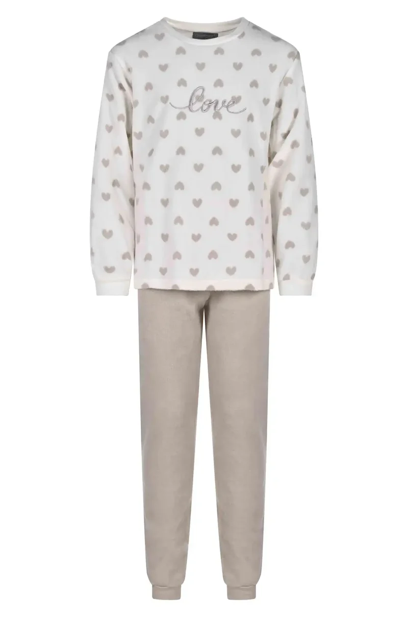 Cocodream fleece pyjama kind meisjes - Love