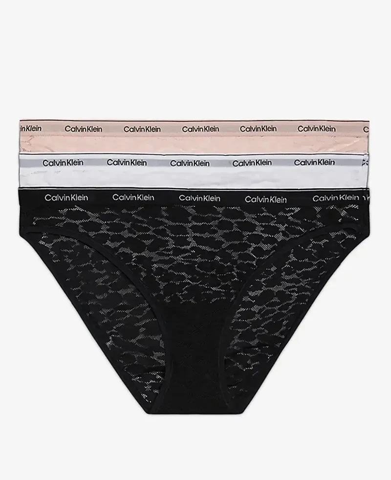 Calvin Klein 3-pack kanten Slips dames - Low rise