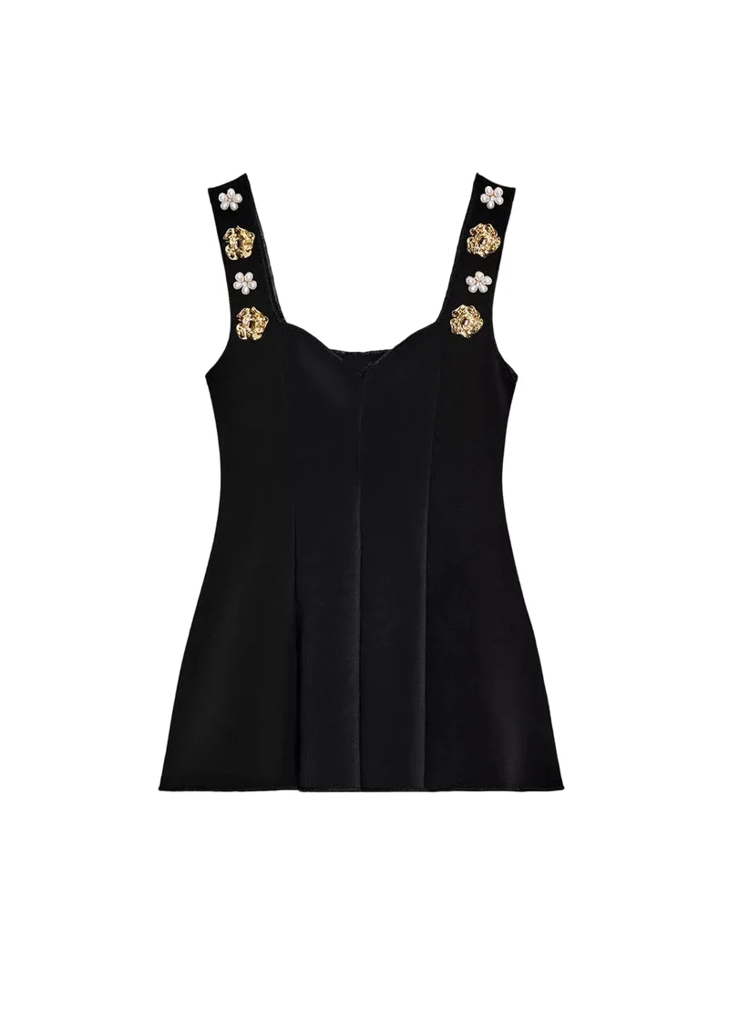 Dames Cami Top Zomerstijl Met Decoratieve Kralen
