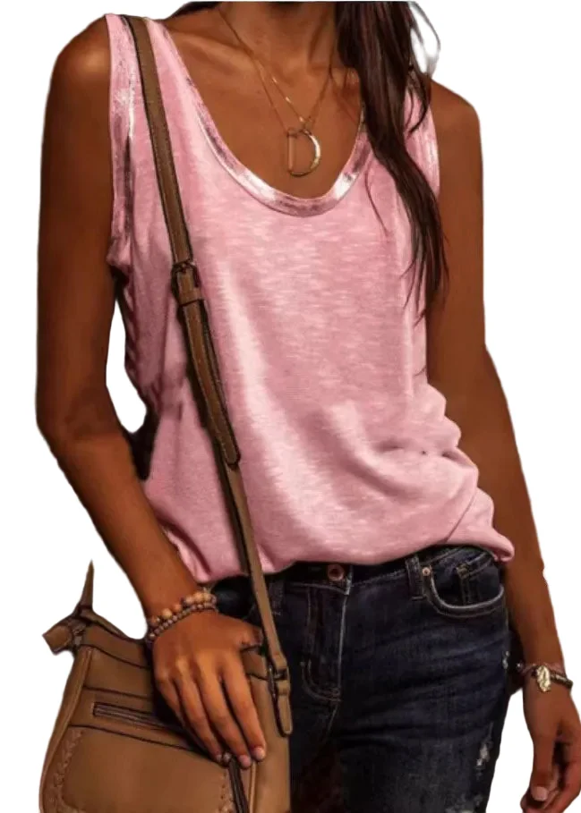 Dames Tanktop O-hals Zomerstijl