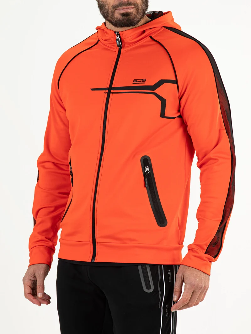 Sjeng Panther Hooded Jacket Hot Orange