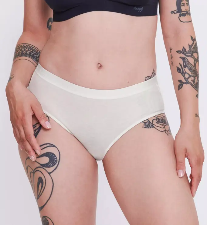 Sloggi 2-pack dames heup slips - Go Casual midi
