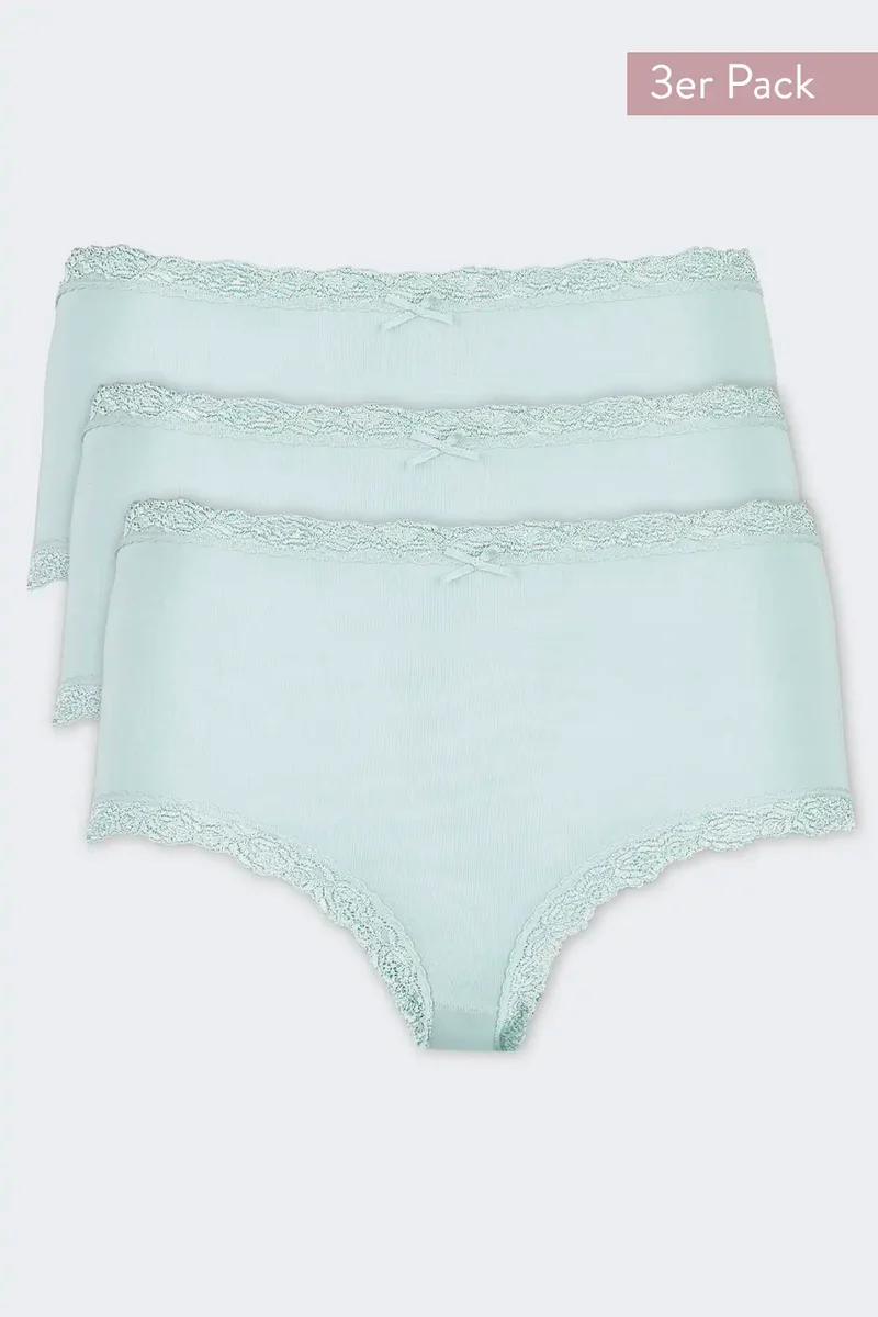 Nina von C 3-pack dames Tailleslip - Kant - Colours