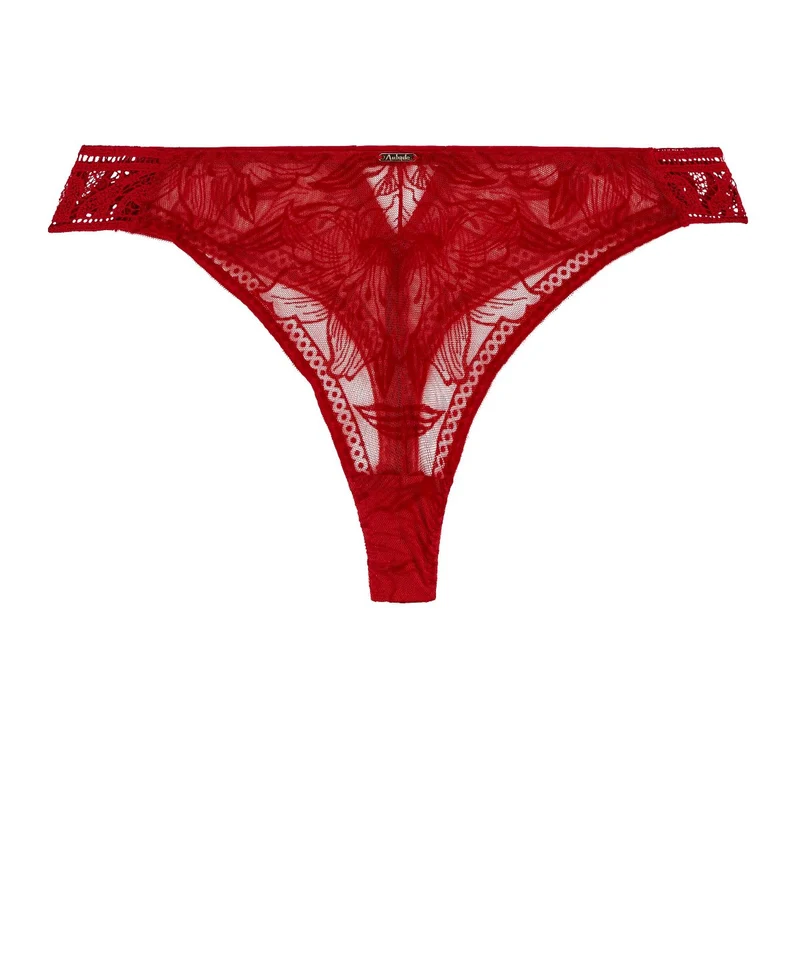 Cœur à Corps Tanga Rouge Rebelle