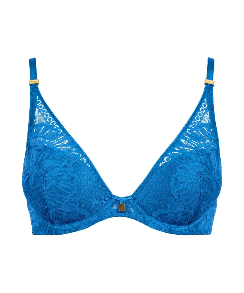 Love Soul Soutien-gorge Plunge foulard Azure