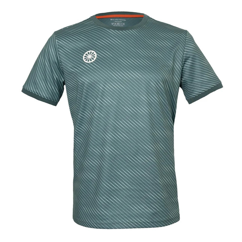 Indian Maharadja Pique Printed Tee Men Pewter Grey