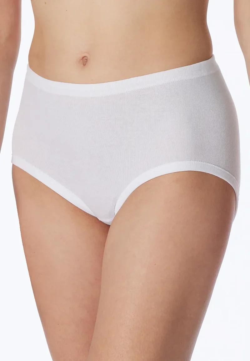 Schiesser 2-Pack Taille dames slips - Fein rib original