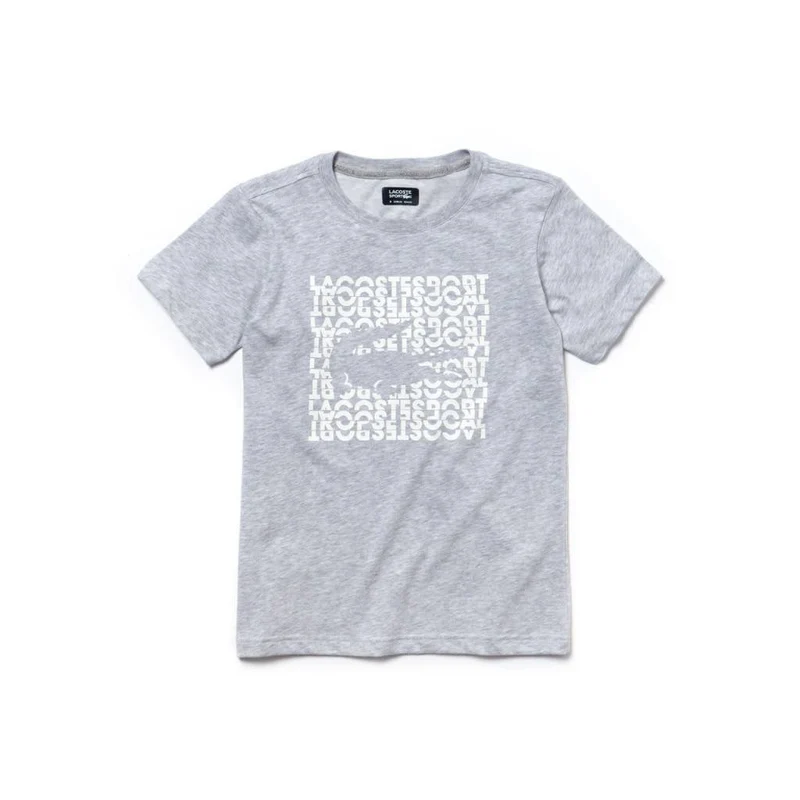 Lacoste Shirt Print Boys Grijs