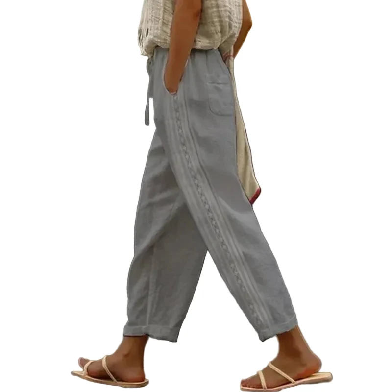 Heren Pantalon Casual Rechte Broek Met Praktische Zakken