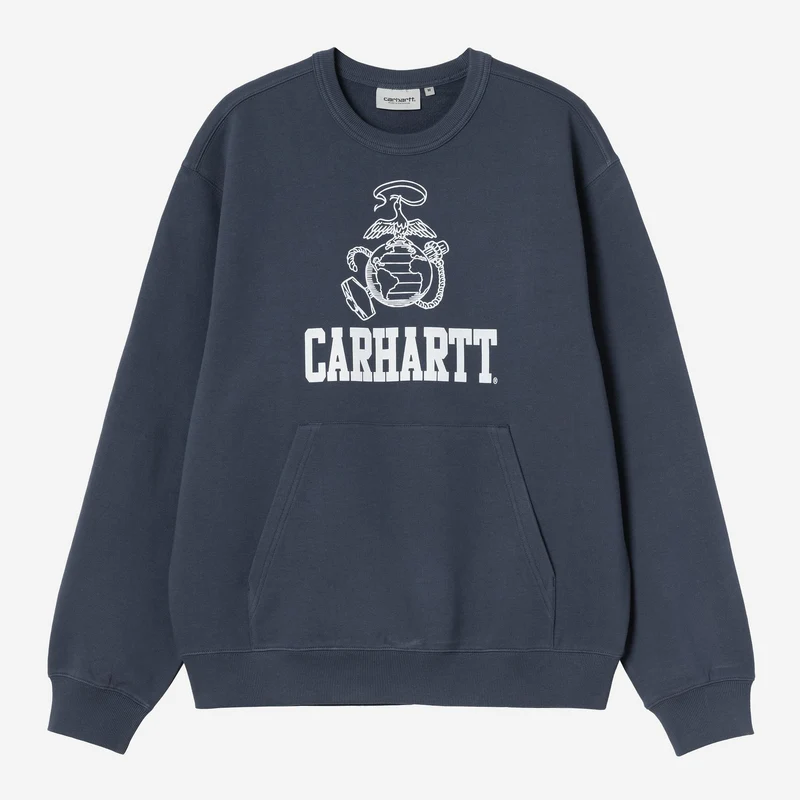 Carhartt WIP Heren Pond Corps Sweatshirt | Blauw