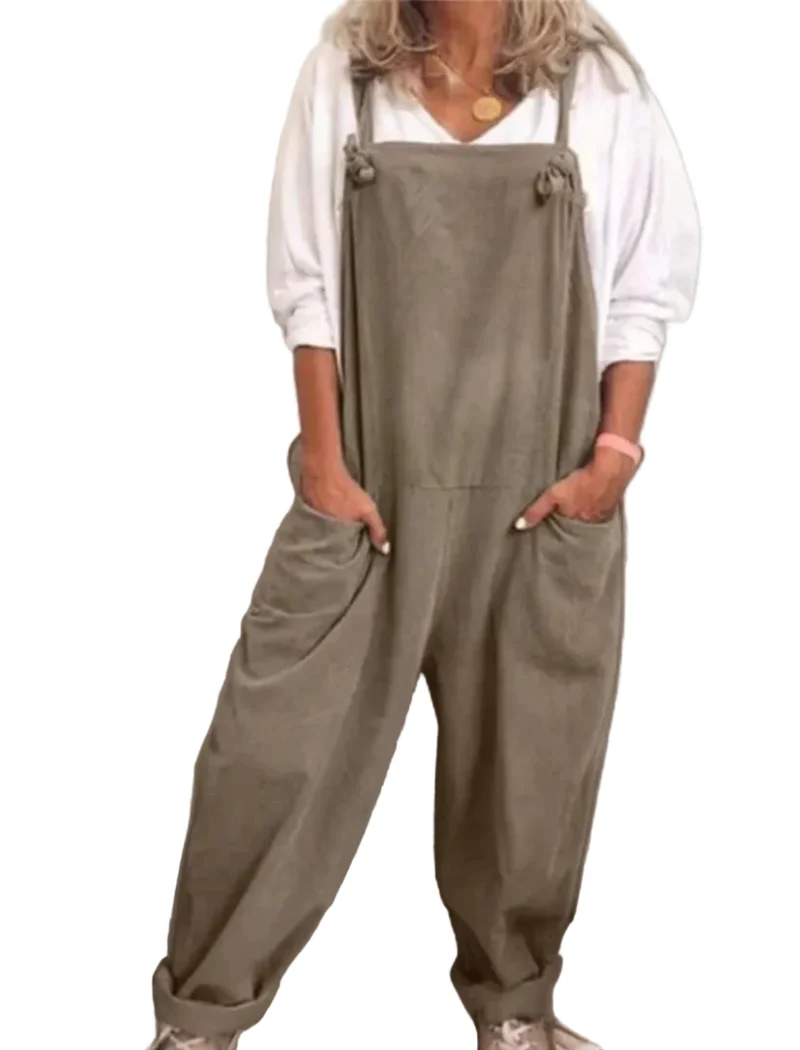 Dames Oversized Jumpsuit Met Grote Zakken