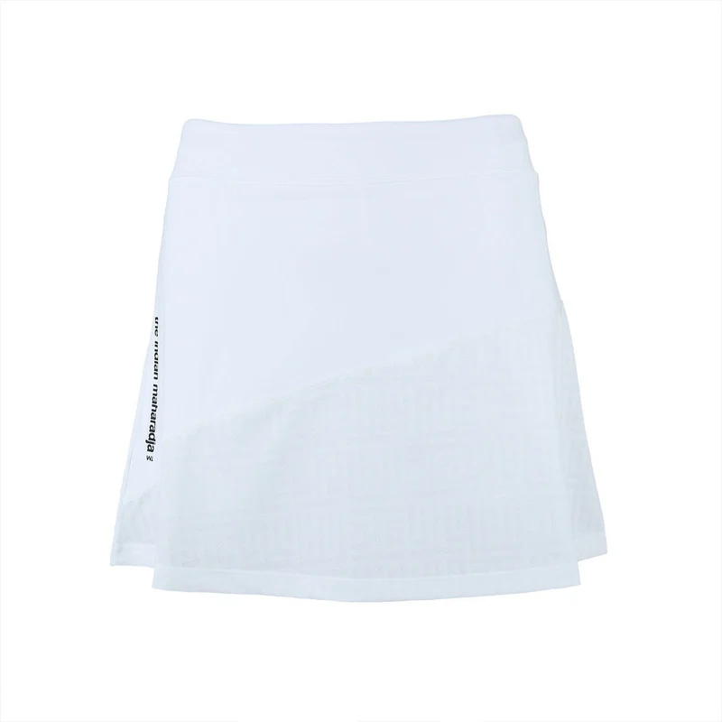 Indian Maharadja Kadiri Jacquard Mono Skirt White