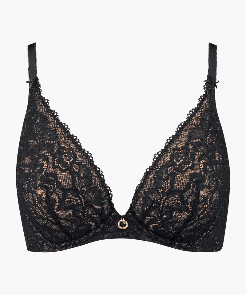 Rosessence Soutien-gorge Triangle avec armatures Black