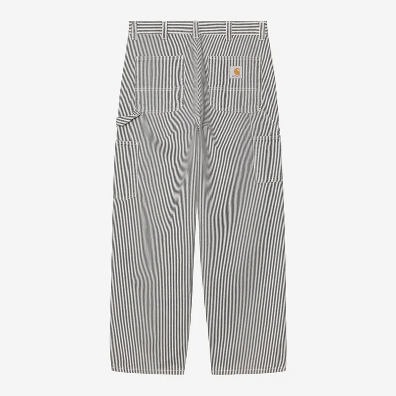Carhartt WIP HEREN Mercer Single Knee Broek | Grafietkleurige wax met stonewash-effect