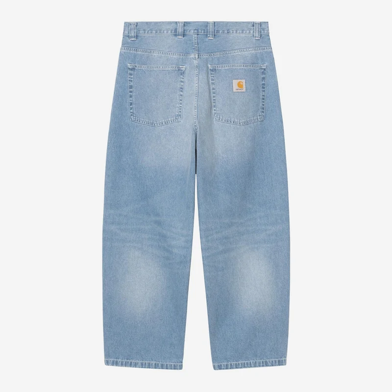 Carhartt WIP HEREN Brandon Broek | Blauw licht, echt gewassen