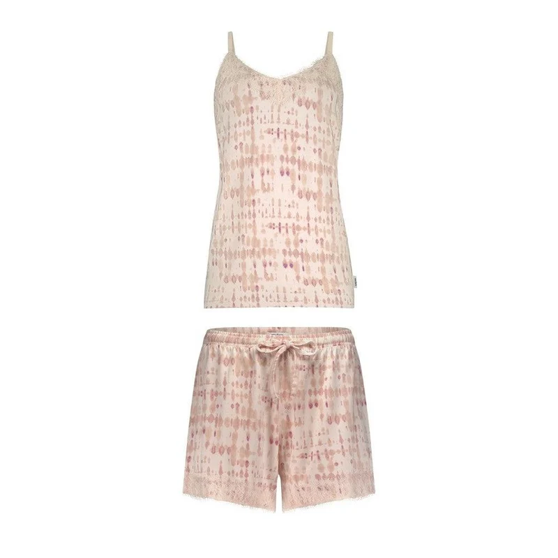 Pyjama set v-neck lace 60464