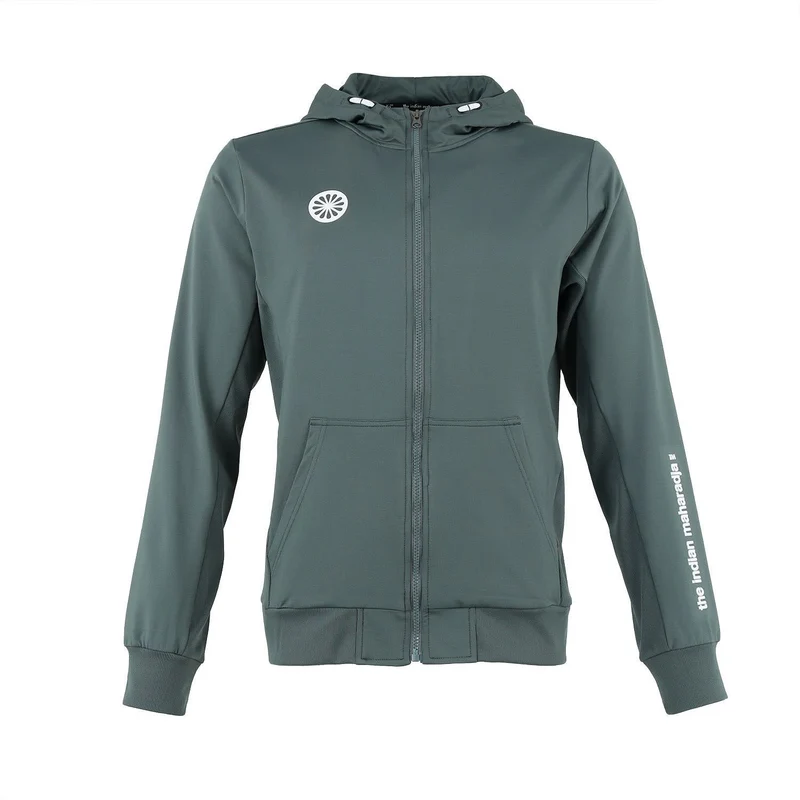 Indian Maharadja Kadiri Hooded Jacket Men Sage