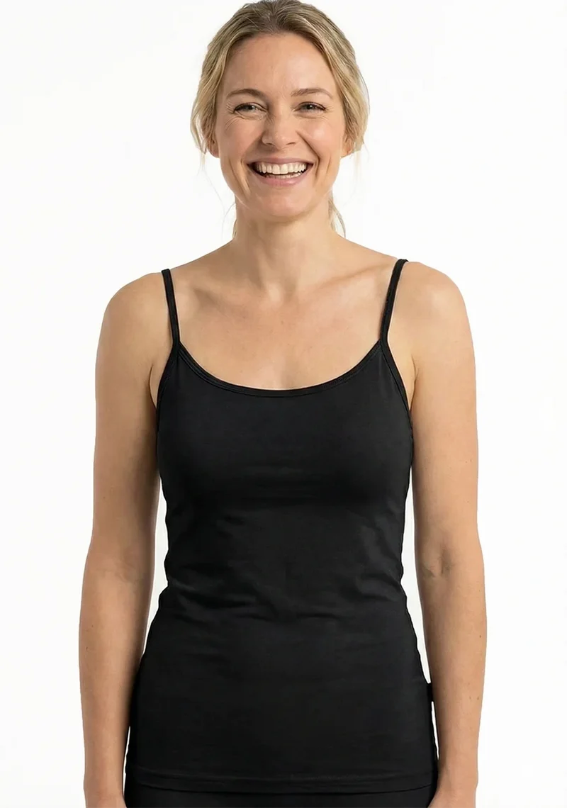 Boru Bamboo 2-pack dames spaghetti hemd