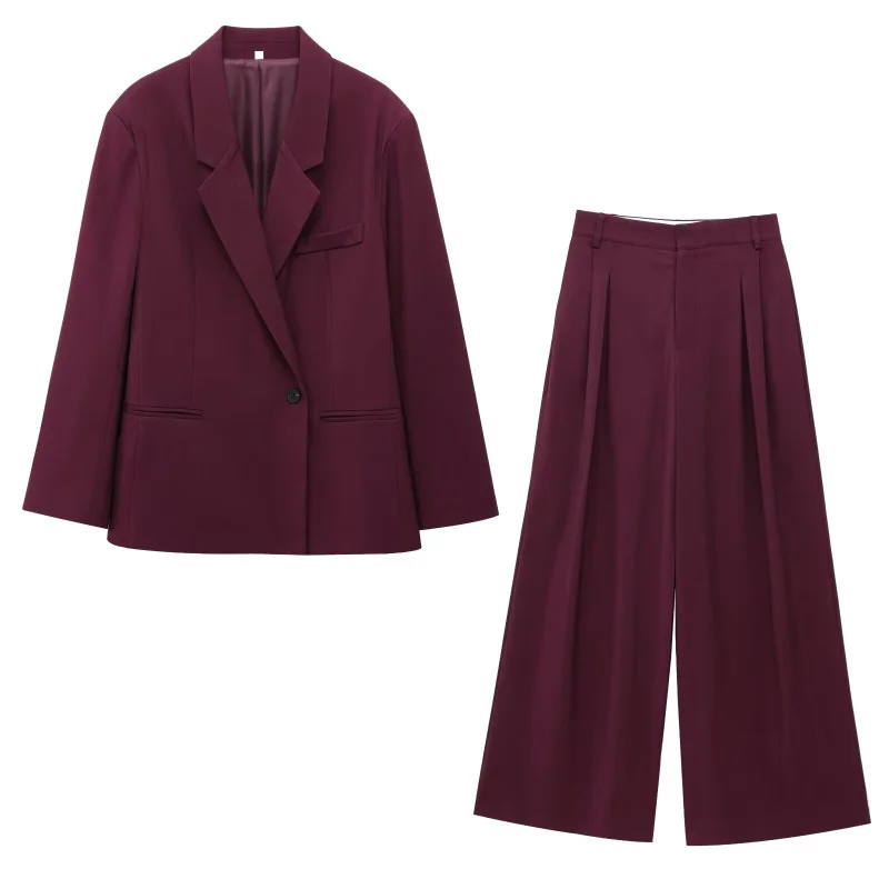 Dames Casual Pak Set met Dubbele Voorkant