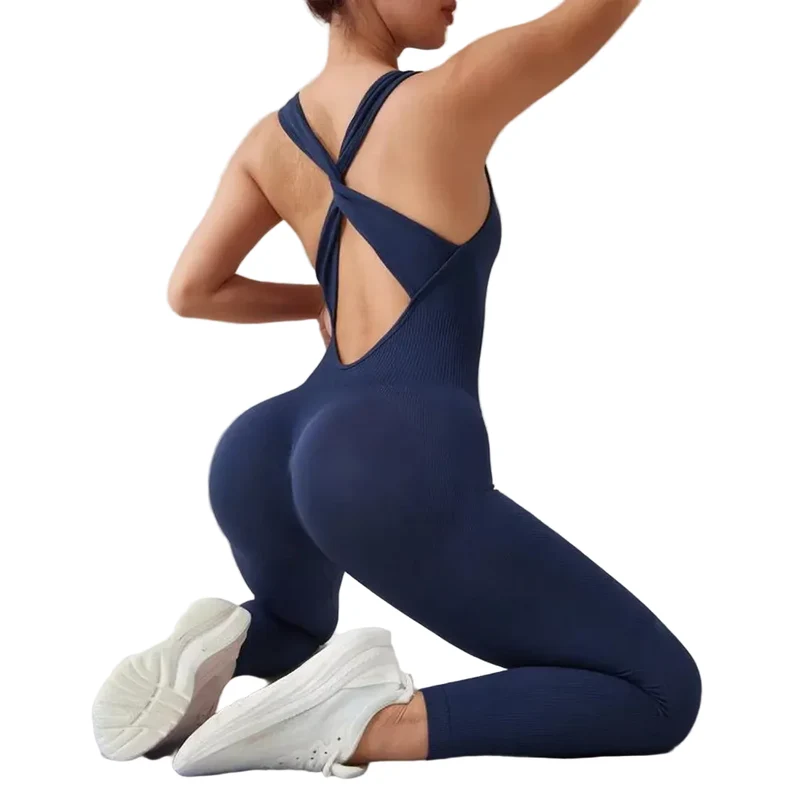 Dames Jumpsuit Sportkleding Met Naadloos Ontwerp