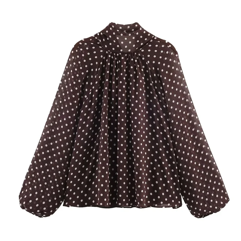 Dames Blouse Casual Hoge Kraag