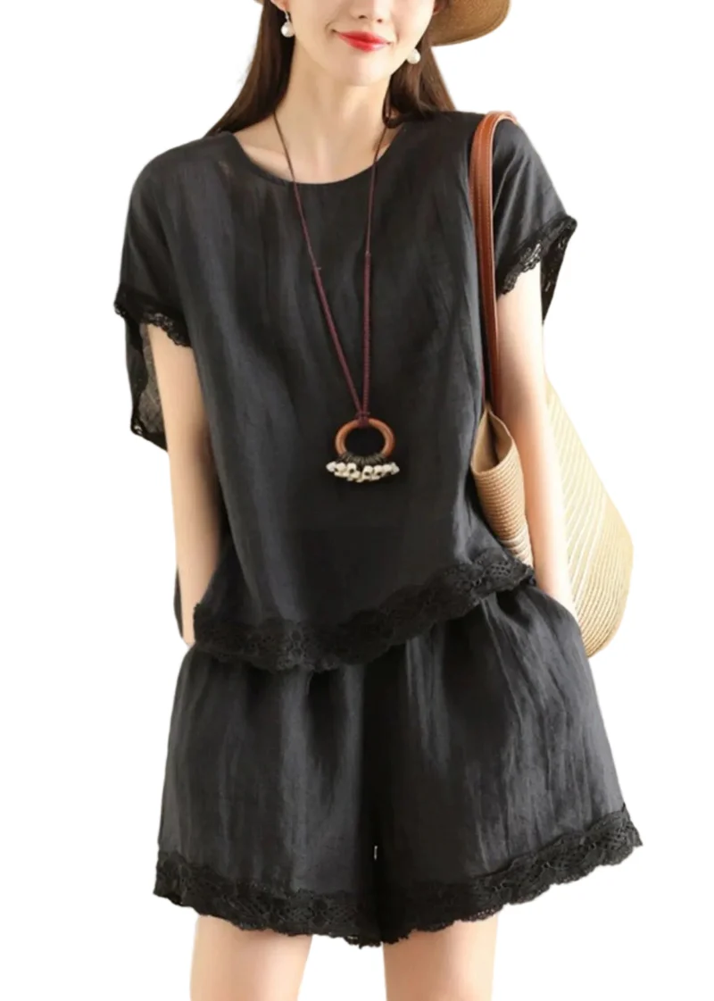 Dames Tweedelig Setje Casual O-hals Patchwork