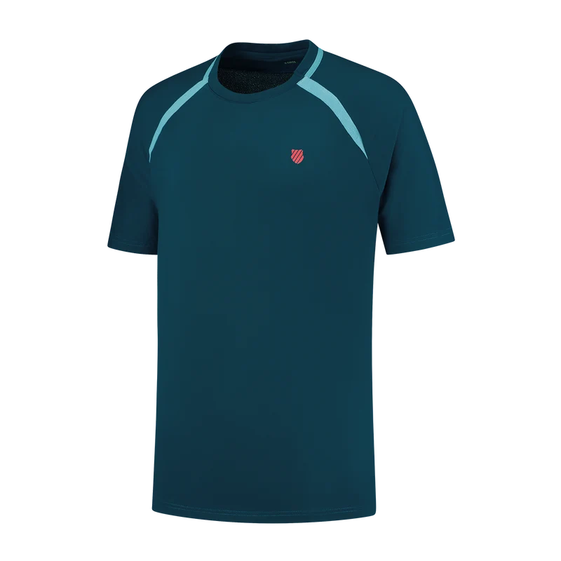 K-Swiss Hypercourt Mesh Crew 2 Tee Blue Opal