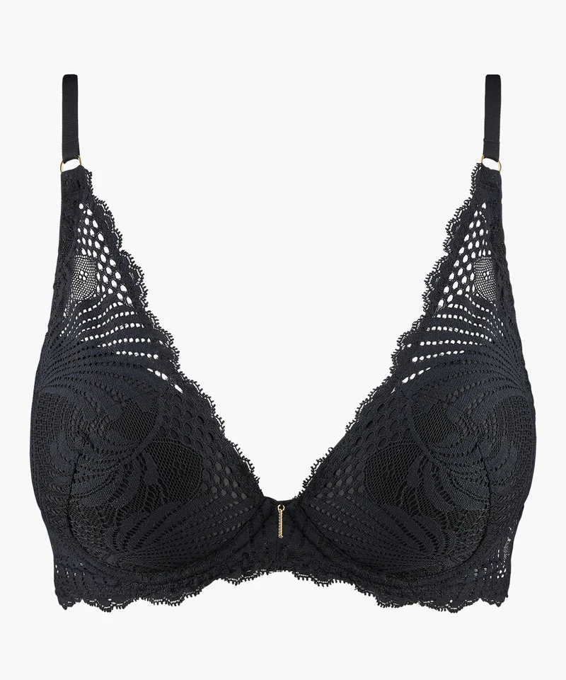 Rythm of Desire Soutien-gorge Plunge foulard Noir