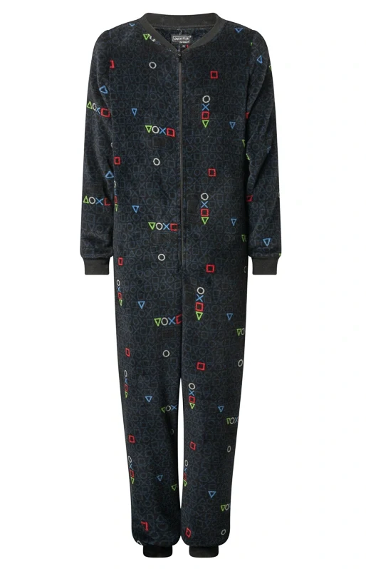 Outfitter fleece jongens onesie - Blox