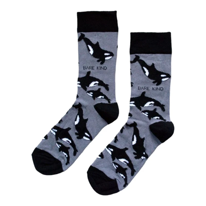 Bare Kind Red de Orca bamboe sokken