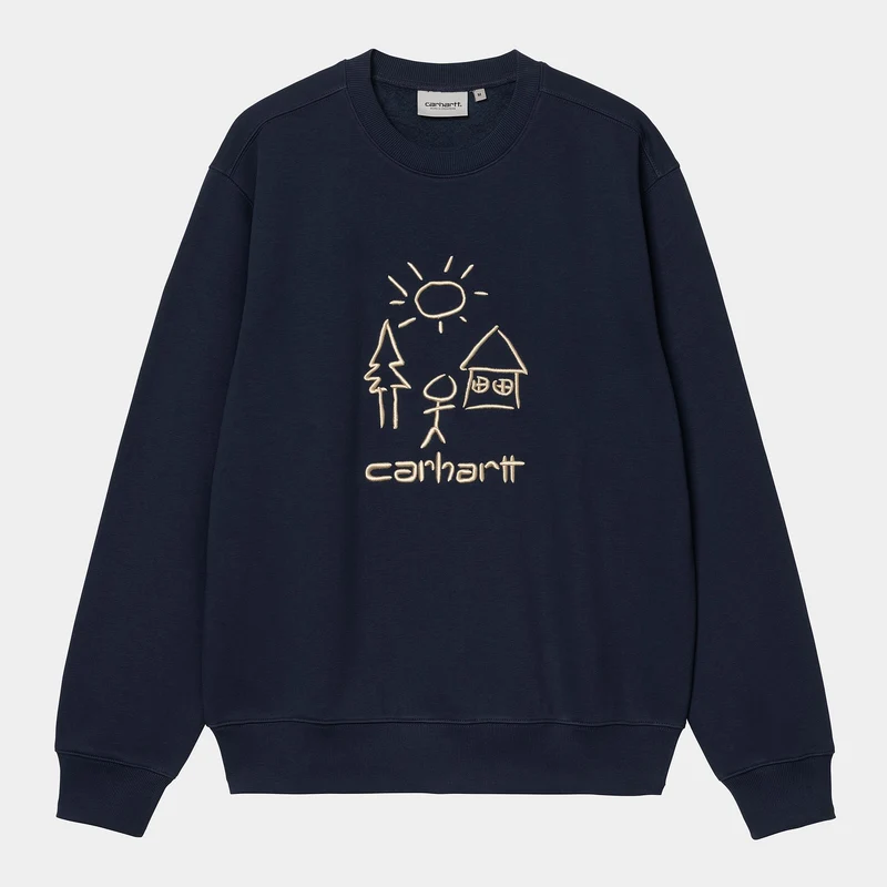 Carhartt WIP Heren Masterpiece Sweatshirt | Luchtmachtblauw