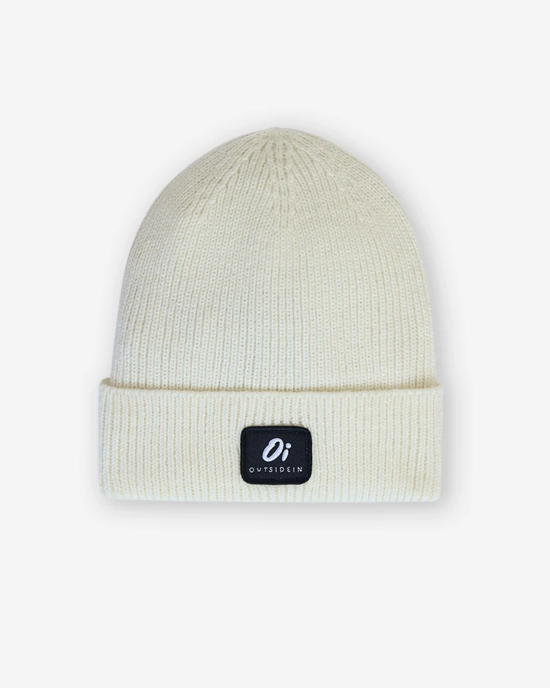 Outside In Geribbelde muts | Vanille