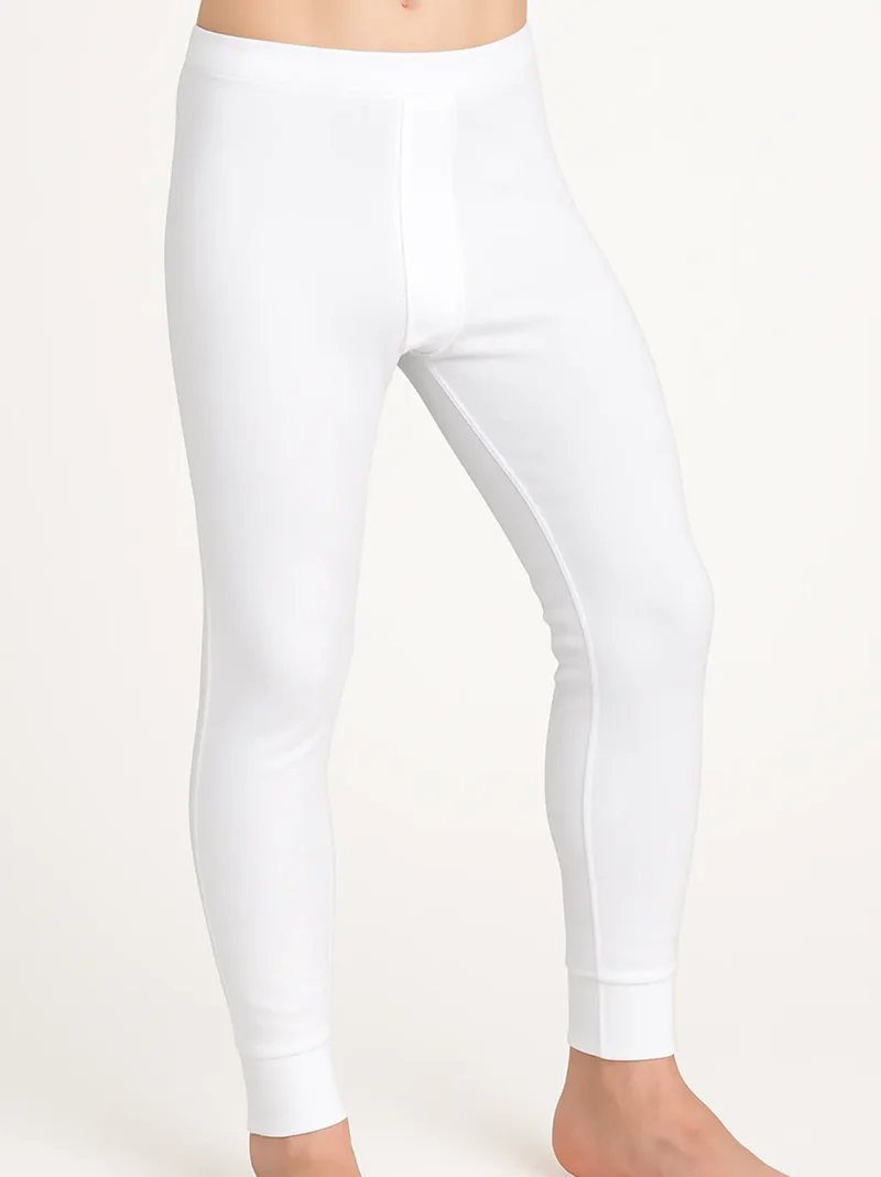 Beeren heren pantalon wit met gulp M3400 - Lange onderbroek