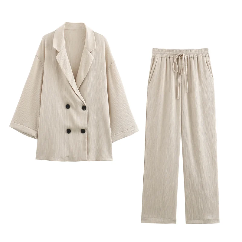 Dames Blazer en Broek Set Casual